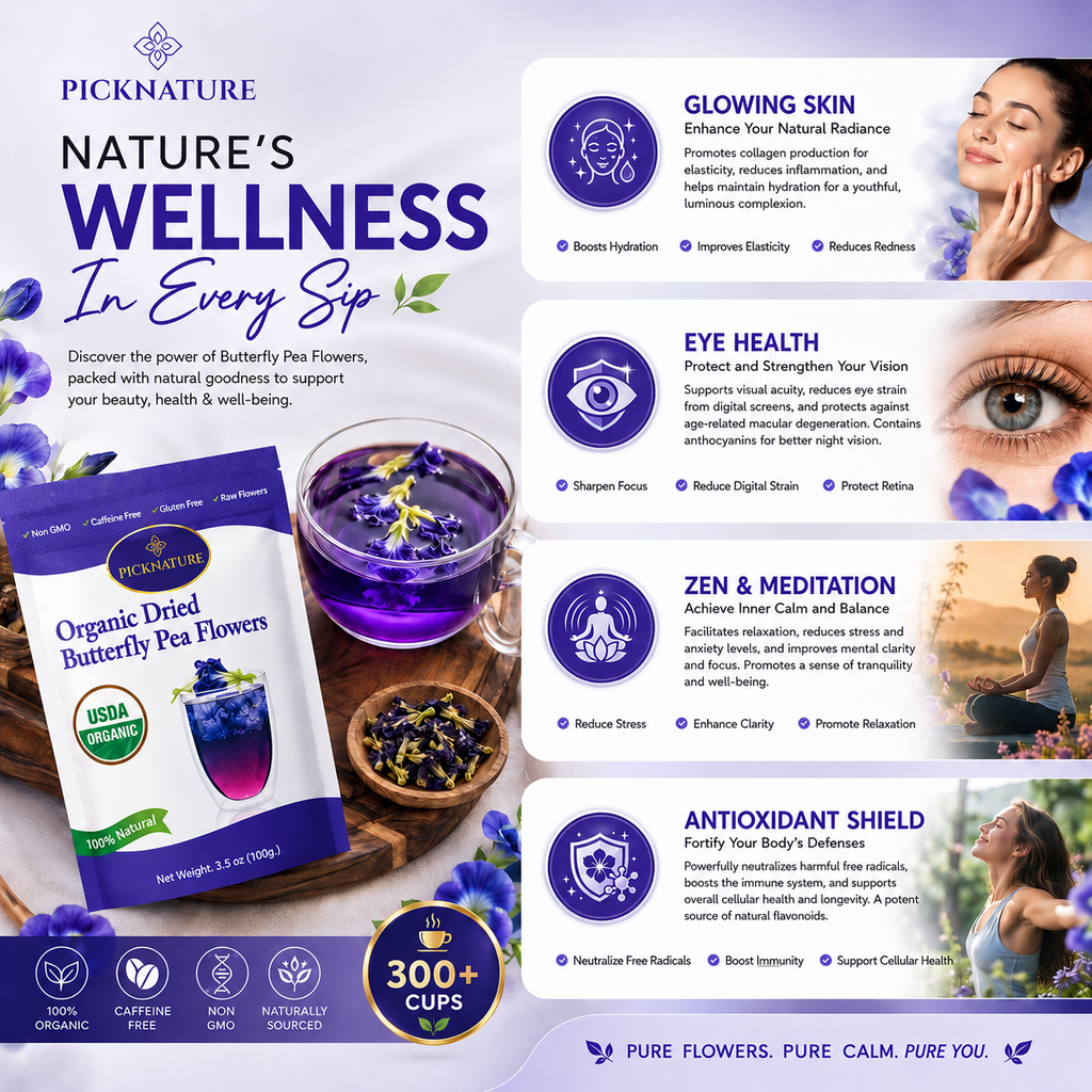 Butterfly Pea Tea | 3.50 oz (300+ cups) | Best value for daily wellness rituals
