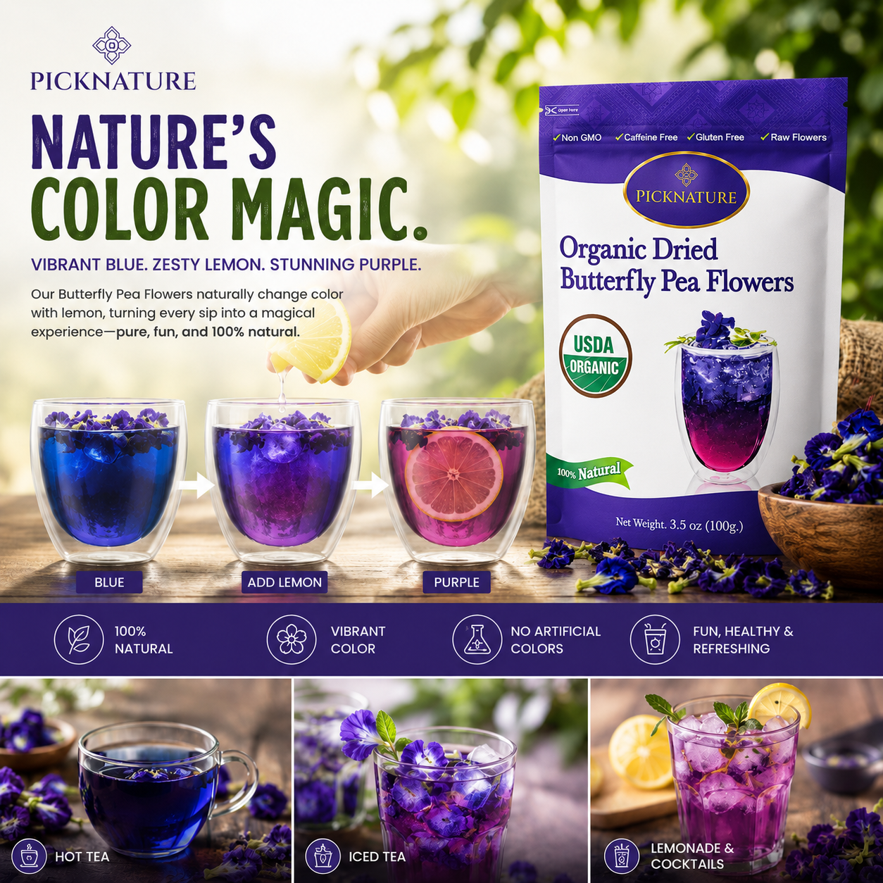 Butterfly Pea Tea | 3.50 oz (300+ cups) | Best value for daily wellness rituals