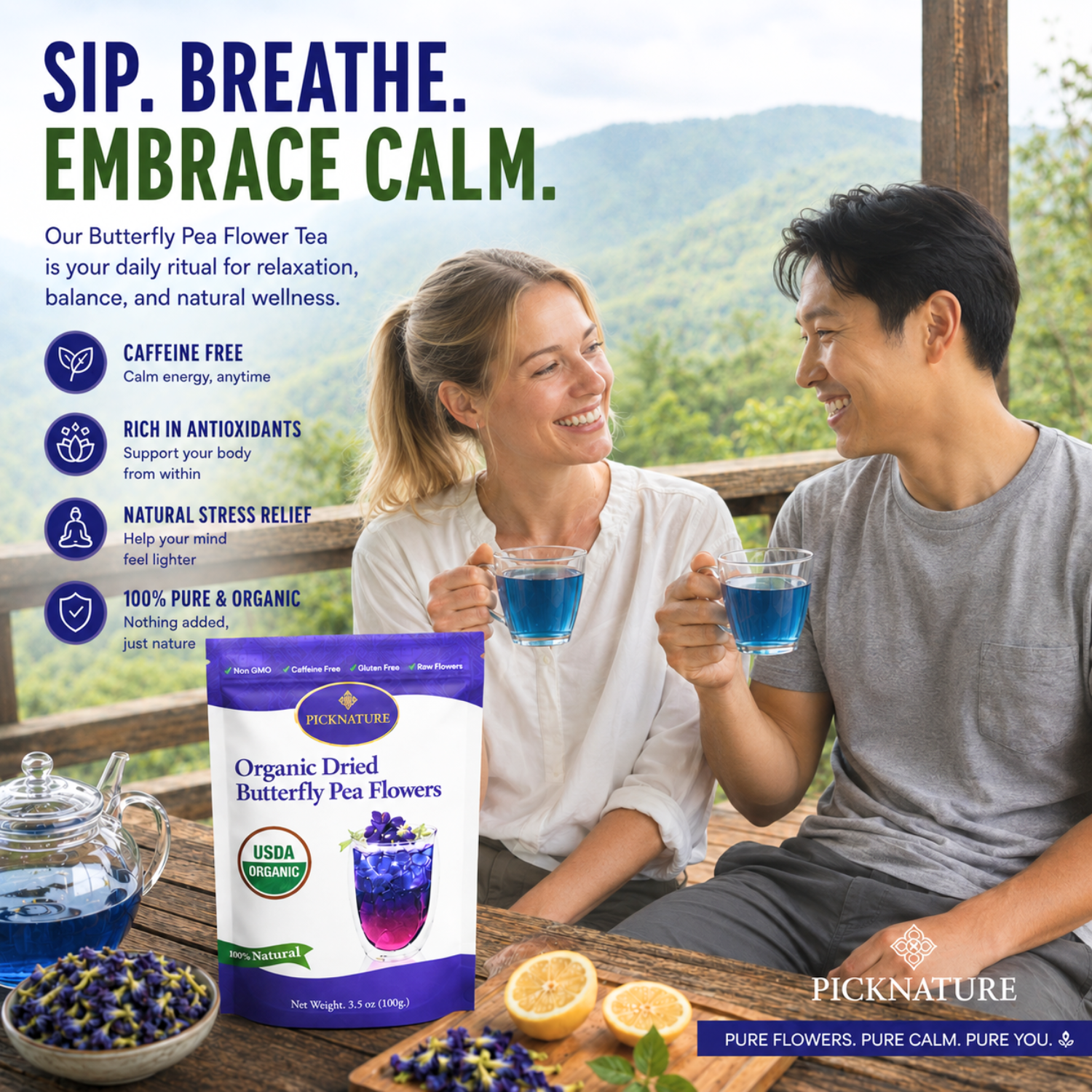 Butterfly Pea Tea | 3.50 oz (300+ cups) | Best value for daily wellness rituals