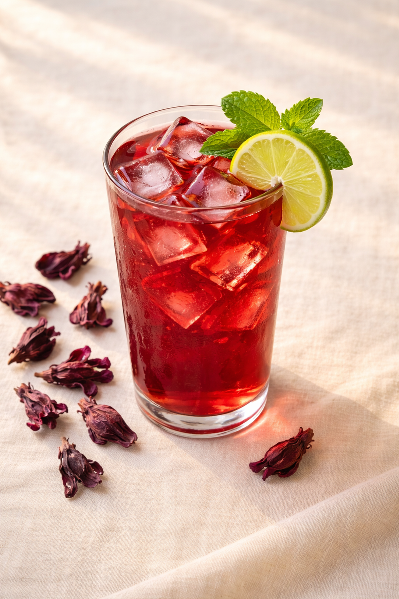 Recipe 3 - Hibiscus Sunset Iced Tea